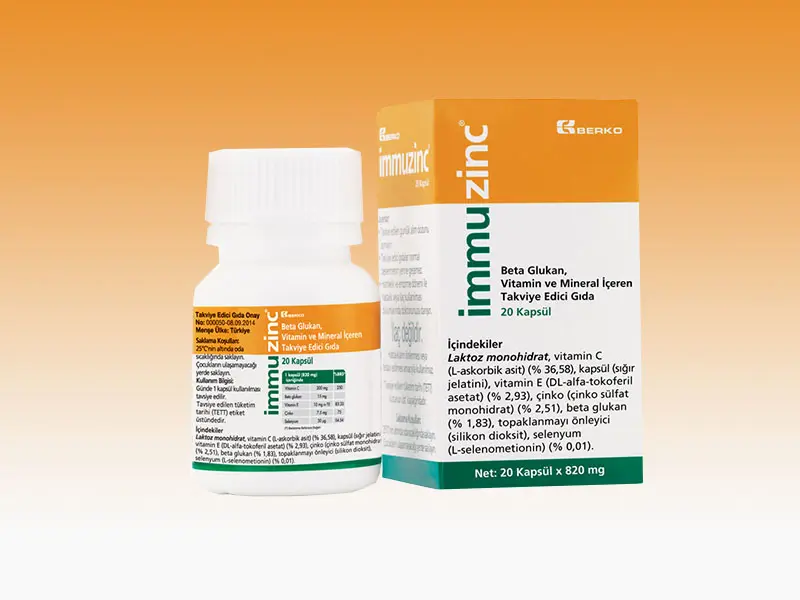 İmmuzinc Takviye edici gıda görseli