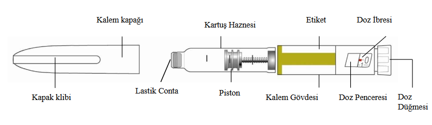 BASAGLAR KWIKPEN 100 U/ML SC KULLANIM ICIN ENJ. COZELTI ICEREN HAZIR KALEM (6 KALEM) görseli 3