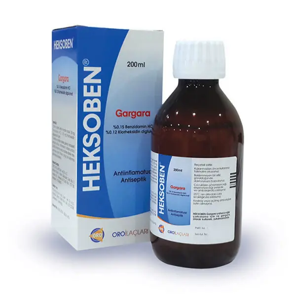HEKSOBEN %0,15/0,12 GARGARA (200 ML) kutu görseli