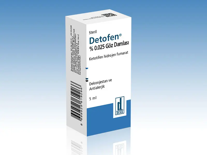 DETOFEN % 0,025 GOZ DAMLASI 5 ML kutu görseli