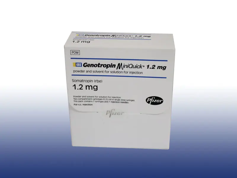 GENOTROPIN MINIQUICK SC ENJEKSIYONLUK COZELTI ICIN TOZ VE COZUCU ICEREN 3,6 IU (1,2 MG) TEK DOZ 7 ENJEKTOR kutu görseli