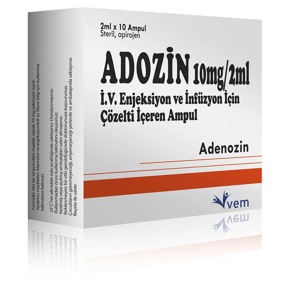 ADOZIN 10 MG/2ML IV ENJEKSIYON VE INFUZYON ICIN COZELTI ICEREN 2ML 10 AMPUL kutu görseli