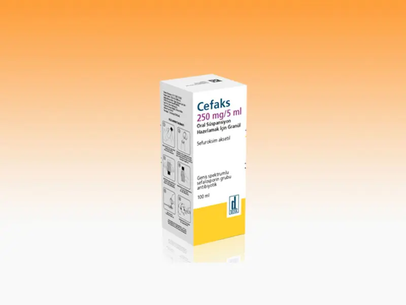 CEFAKS 250 MG/5 ML 100 ML ORAL SUSPANSIYON HAZIRLAMAK ICIN GRANUL kutu görseli