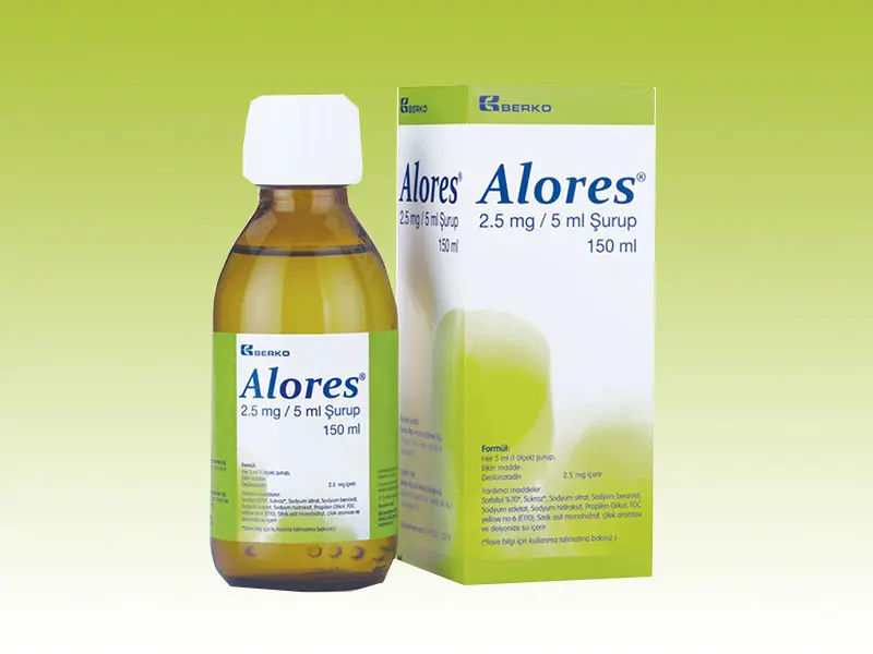 ALORES 2,5 MG/5 ML 150 ML SURUP kutu görseli