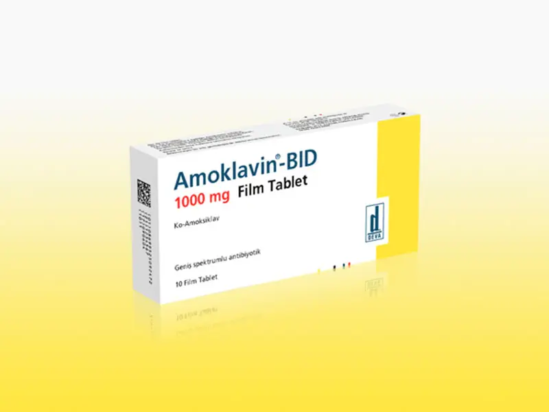 AMOKLAVIN BID 1000 MG 14 FILM TABLET kutu görseli