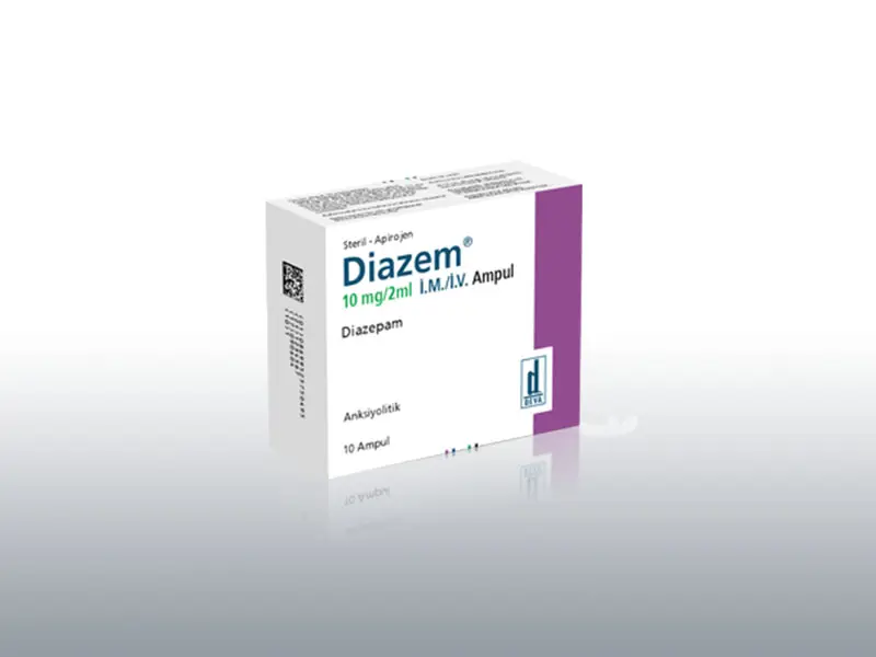 DIAZEM 10 MG 10 AMPUL kutu görseli