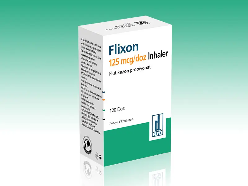 FLIXON INHALER 125 MCG 120 DOZ INHALER kutu görseli