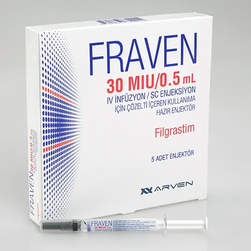 FRAVEN 30 MIU/0,5 ML IV INFUZYON/SC ENJEKSIYON ICIN COZELTI ICEREN KULLANIMA HAZIR 5 ENJEKTOR kutu görseli
