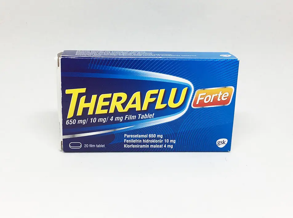 THERAFLU FORTE 650 MG/ 10 MG / 4 MG FILM TABLET kutu görseli