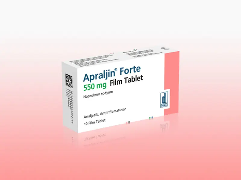 APRALJIN FORTE 550 MG 10 FILM TABLET kutu görseli