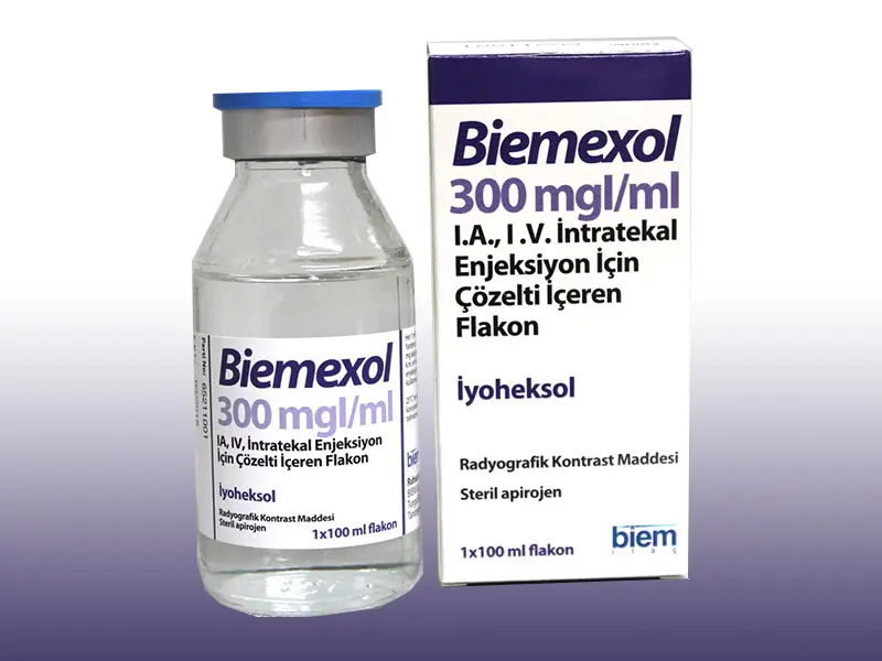 BIEMEXOL 300 MGI/ML  IA, IV, INTRATEKAL ENJEKSIYON ICIN COZELTI ICEREN 100 ML 1 FLAKON kutu görseli