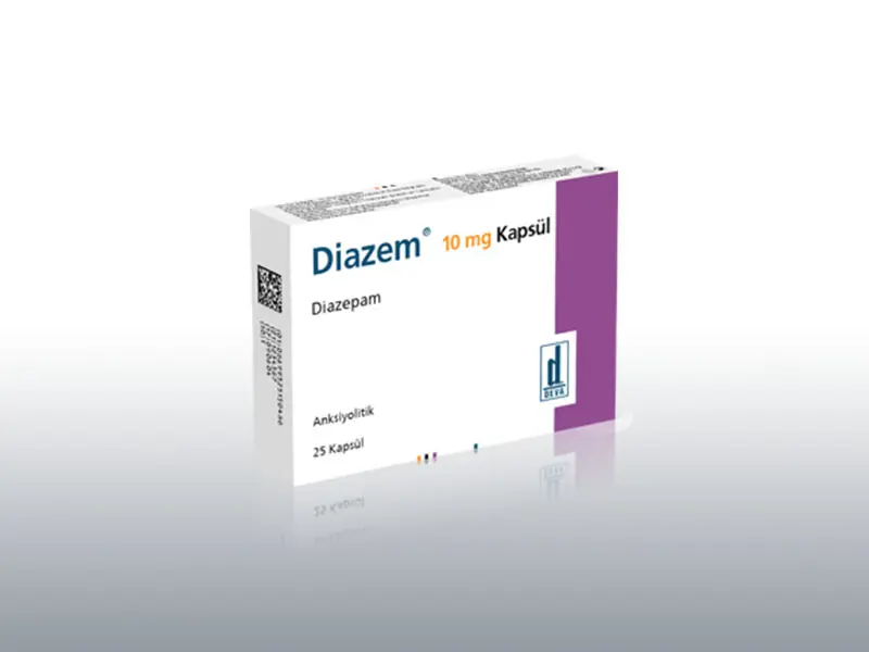 DIAZEM 10 MG 25 KAPSUL kutu görseli