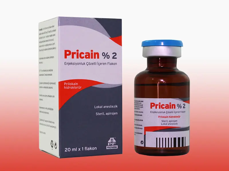 PRICAIN %2 IV ENJEKSIYONLUK COZ. ICEREN FLAKON kutu görseli