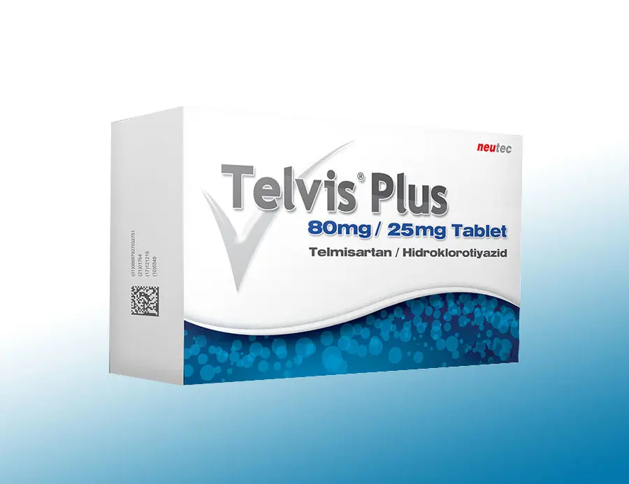 TELVIS PLUS 80/25 28 TABLET görseli 3