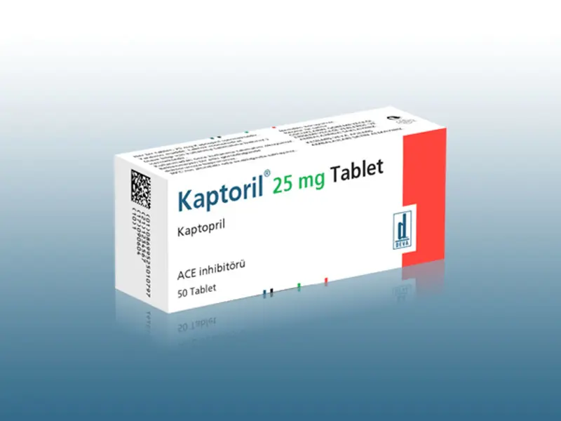 KAPTORIL 25 MG 50 TABLET kutu görseli