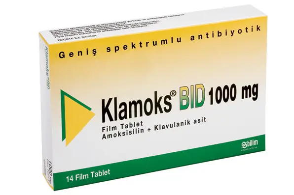 KLAMOKS BID 1000 MG 14 FILM TABLET görseli 2