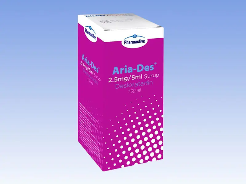 ARIA-DES 2,5 MG/5 ML 150 ML SURUP kutu görseli