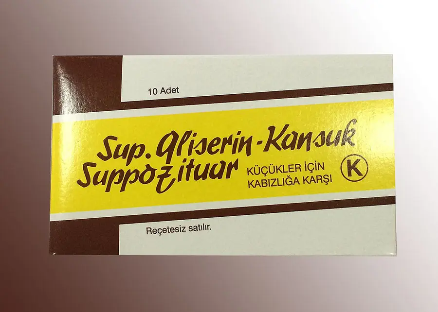 GLISERIN-KANSUK K 1400 MG 10 SUP. kutu görseli