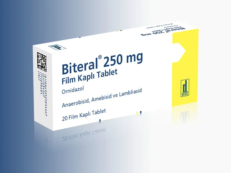 BITERAL 250 MG 20 FILM KAPLI TABLET kutu görseli