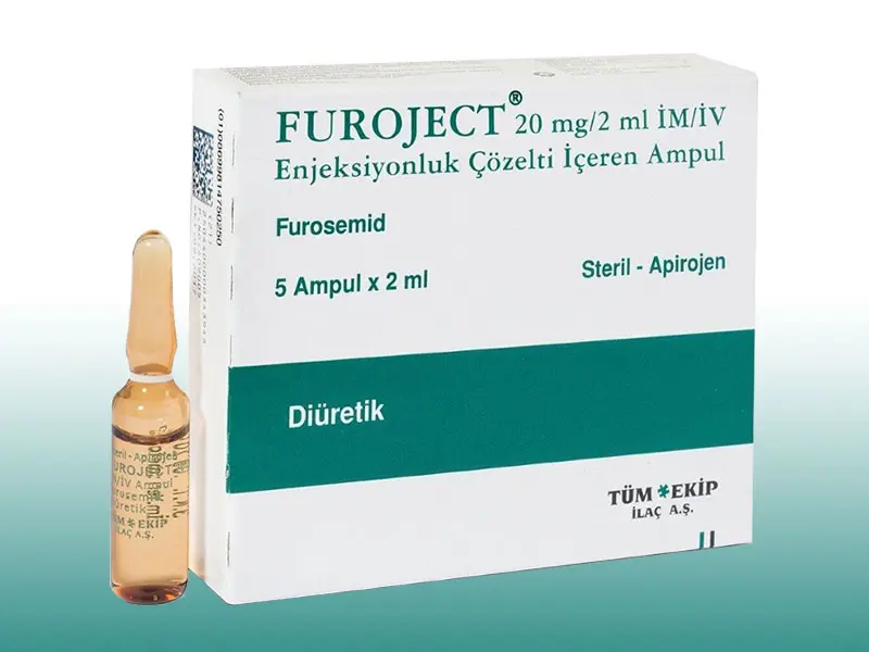FUROJECT 20MG/2 ML IM/IV ENJ. COZ. ICEREN 5 AMPUL kutu görseli