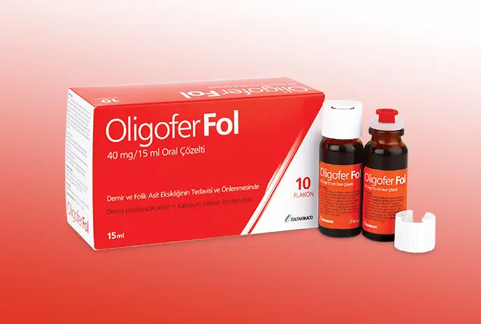 OLIGOFER FOL 40 MG/15 ML ORAL COZELTI kutu görseli