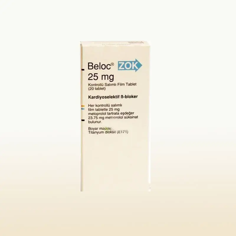 BELOC ZOK 25 MG 20 KONT.SAL.FILM TABLETI kutu görseli