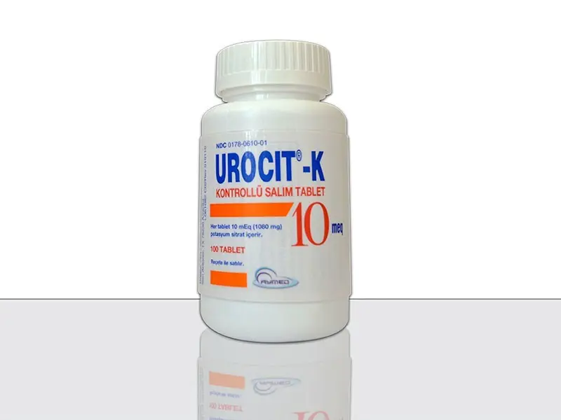 UROCIT-K(10 MEQ) 1080 MG 100 KONTROLLU SALIM TABLETI kutu görseli