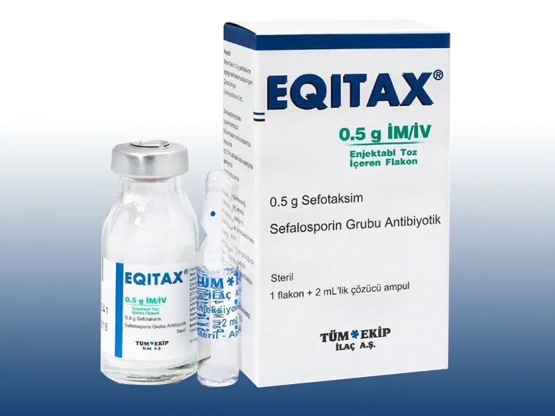 EQITAX 0,5 GR IM/IV ENJ.TOZ ICEREN 1 FLAKON kutu görseli