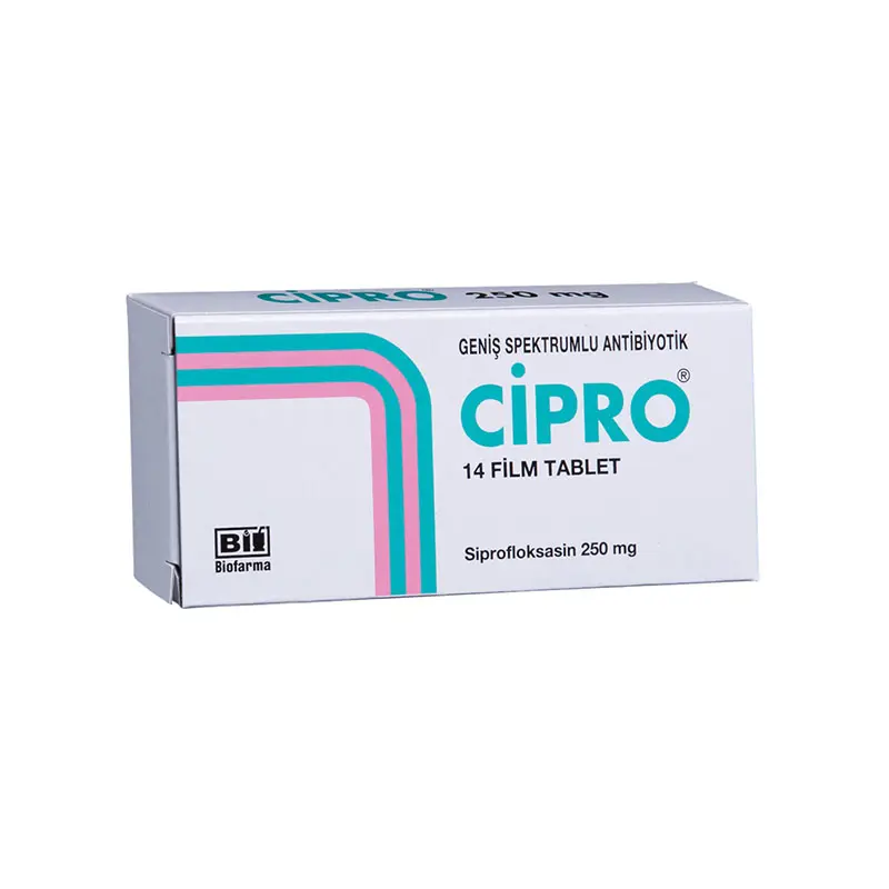 CIPRO 250 MG 14 FILM KAPLI TABLET kutu görseli
