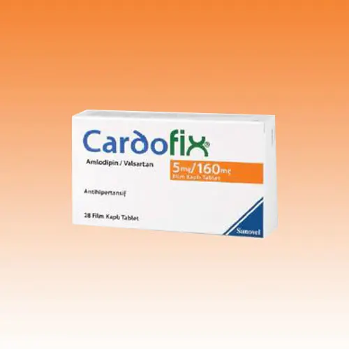 CARDOFIX 5 MG/160 MG 28 FILM KAPLI TABLET kutu görseli