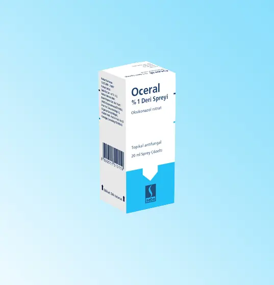 OCERAL %1 20 ML SPREY kutu görseli
