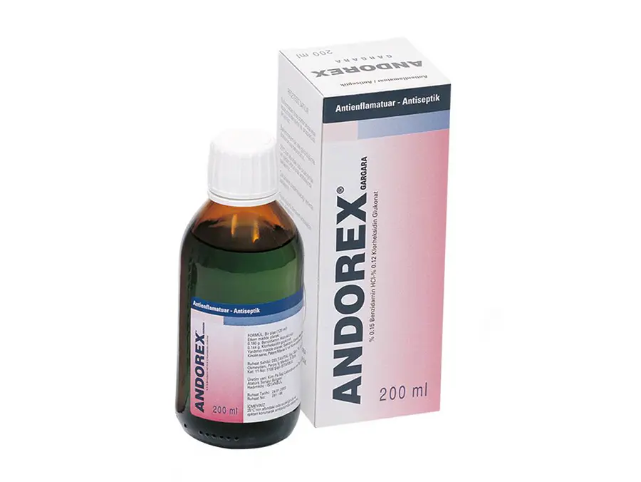 ANDOREX %0.15+%0.12 GARGARA (200 ML) kutu görseli