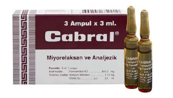 CABRAL 800 MG 3 AMPUL kutu görseli