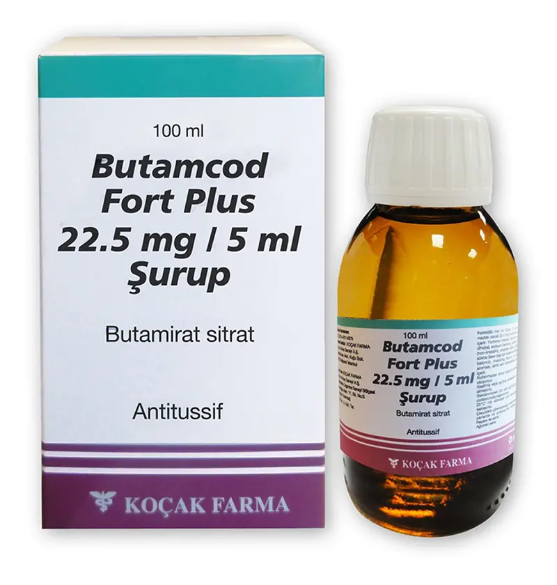 BUTAMCOD FORT PLUS 22,5 MG/ 5 ML SURUP 100 ML kutu görseli