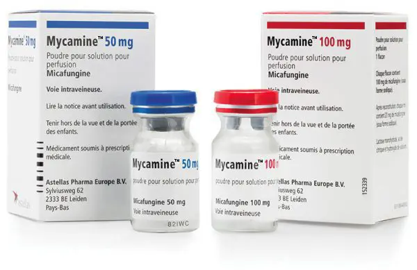 MYCAMINE 100 MG INFUZYONLUK COZELTI ICIN TOZ 1 FLAKON kutu görseli