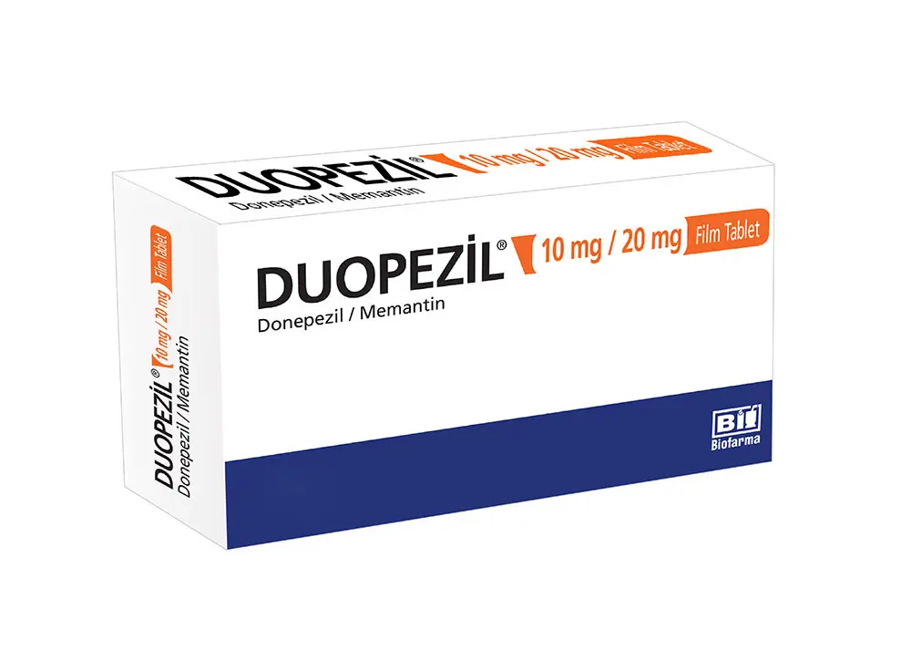 DUOPEZIL 10 mg/20 mg 56 Tablet kutu görseli