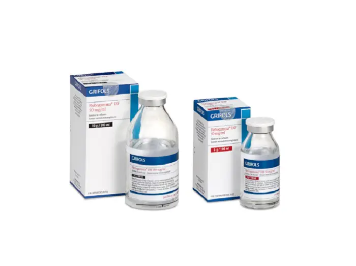 FLEBOGAMMA % 5 DIF 10 G/200 ML INFUZYON ICIN COZELTI ICEREN 1 FLAKON kutu görseli