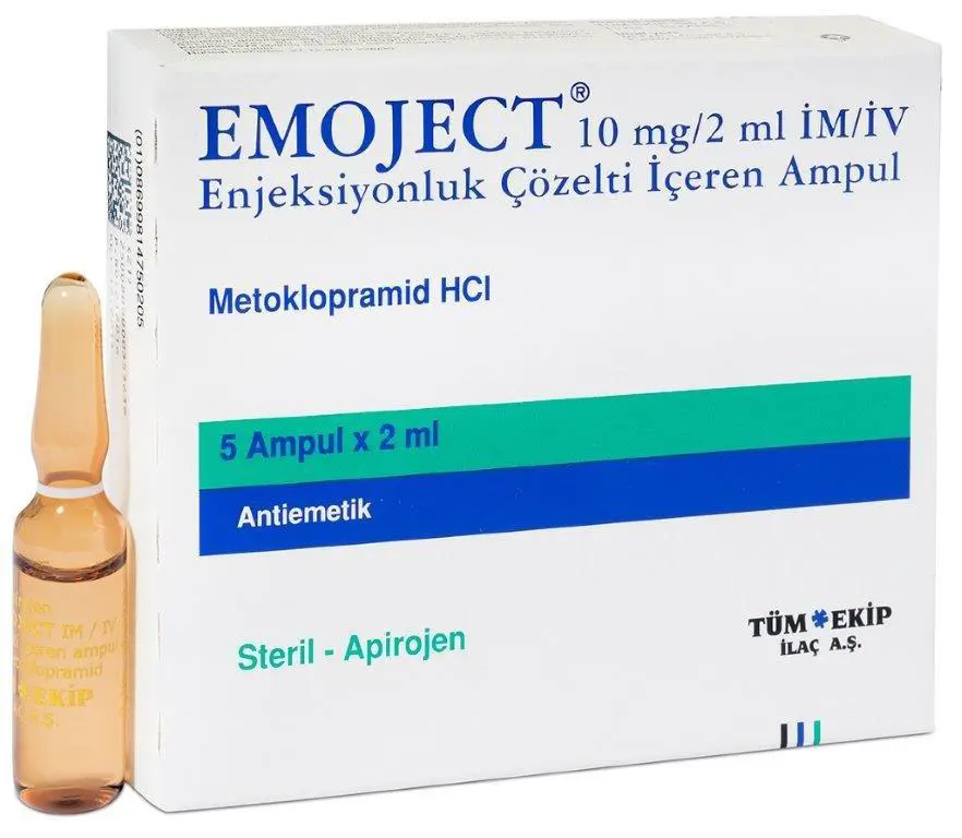 EMOJECT 10 MG/2 MLx5 ML IM/IV AMPUL kutu görseli