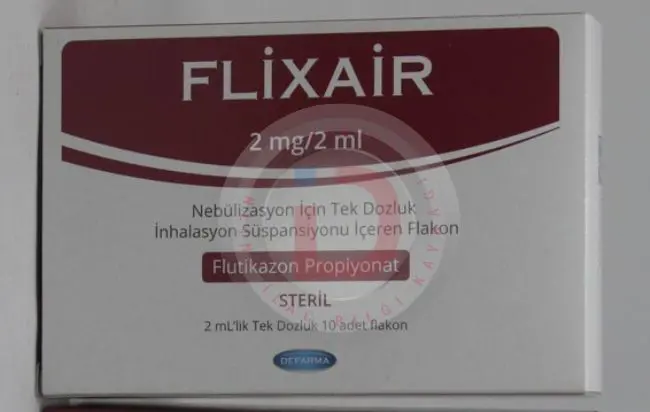 FLIXAIR 2 MG/2 ML NEBULIZASYON ICIN TEK DOZLUK INHALASYON SUSPANSIYONU ICEREN FLAKON kutu görseli