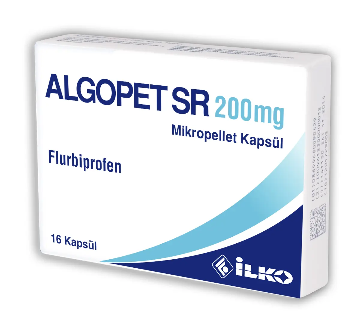 ALGOPET SR 200 MG MIKROPELLET 16 KAPSUL kutu görseli