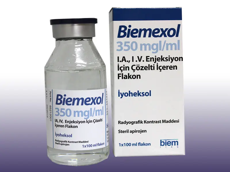 BIEMEXOL 350 MGI/ML  IA, IV, INTRATEKAL ENJEKSIYON ICIN COZELTI ICEREN 200 ML 1 FLAKON kutu görseli