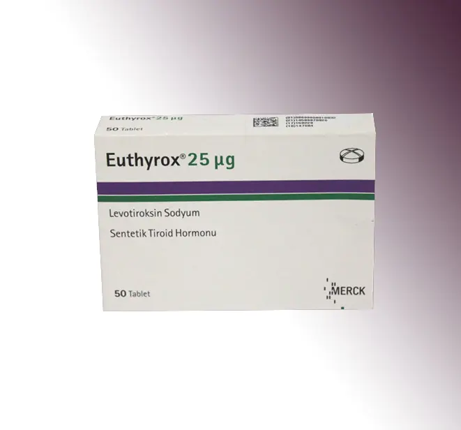 EUTHYROX 25 MCG 50 TABLET kutu görseli