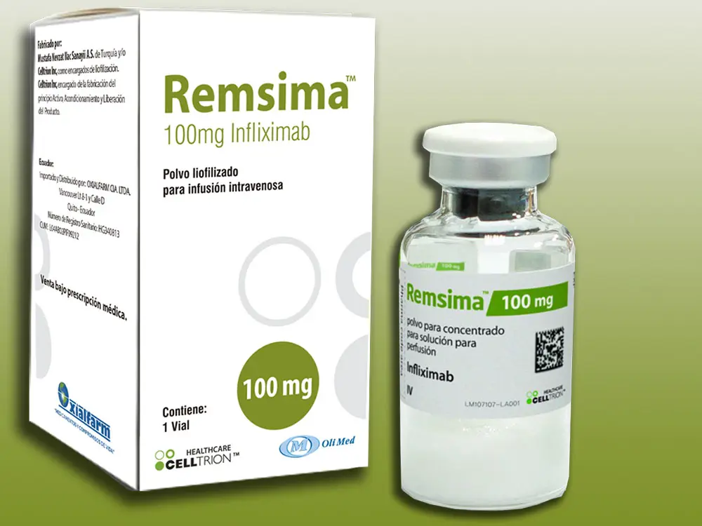 REMSIMA 100 MG I.V. INFUZYON COZELTISI HAZIRLAMAK ICIN LIYOFILIZE TOZ ICEREN 1 FLAKON kutu görseli