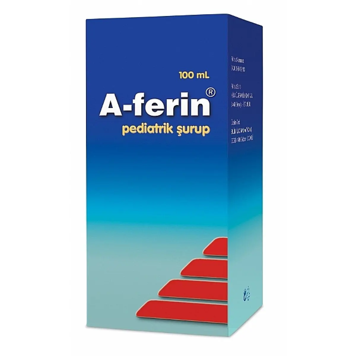 A-FERIN 1 MG+160MG/5 ML PEDIYATRIK SURUP (100 ML) kutu görseli