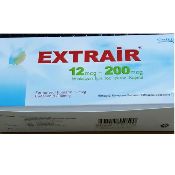 EXTRAIR 12 MCG-200 MCG INHALASYON ICIN TOZ ICEREN 60+60 KAPSUL kutu görseli