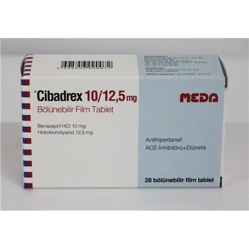 CIBADREX 10/12,5 MG FILM TABLET (28 TABLET) kutu görseli