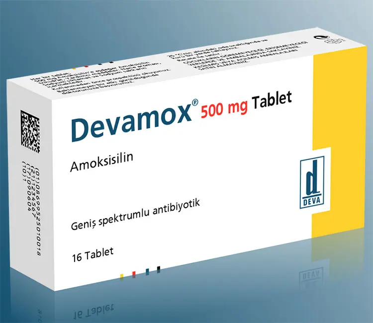 DEVAMOX 500 gr 16 Tablet kutu görseli