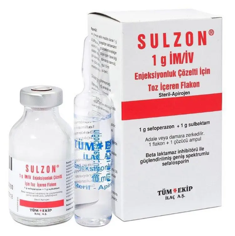 SULZON 1 GR IM/IV ENJEKSIYONLUK TOZ ICEREN FLAKON kutu görseli