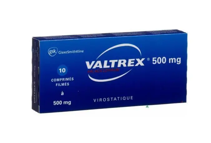 VALTREX 500 MG 10 TABLET kutu görseli
