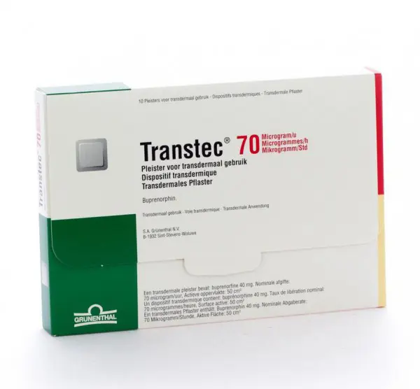 TRANSTEC 70 mcg/saat Transdermal Flaster kutu görseli